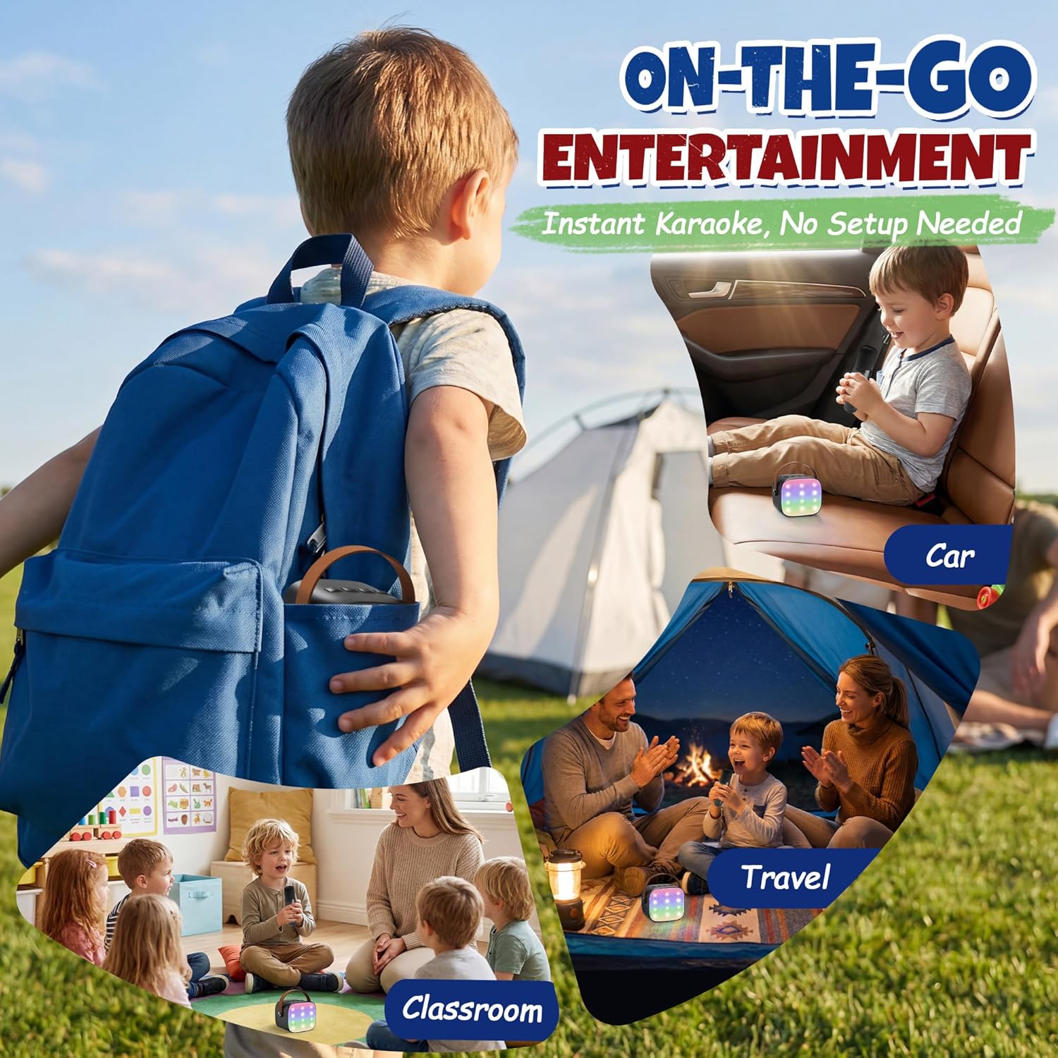 YLL Portable Karaoke Speaker with 2 Mics - Image 7